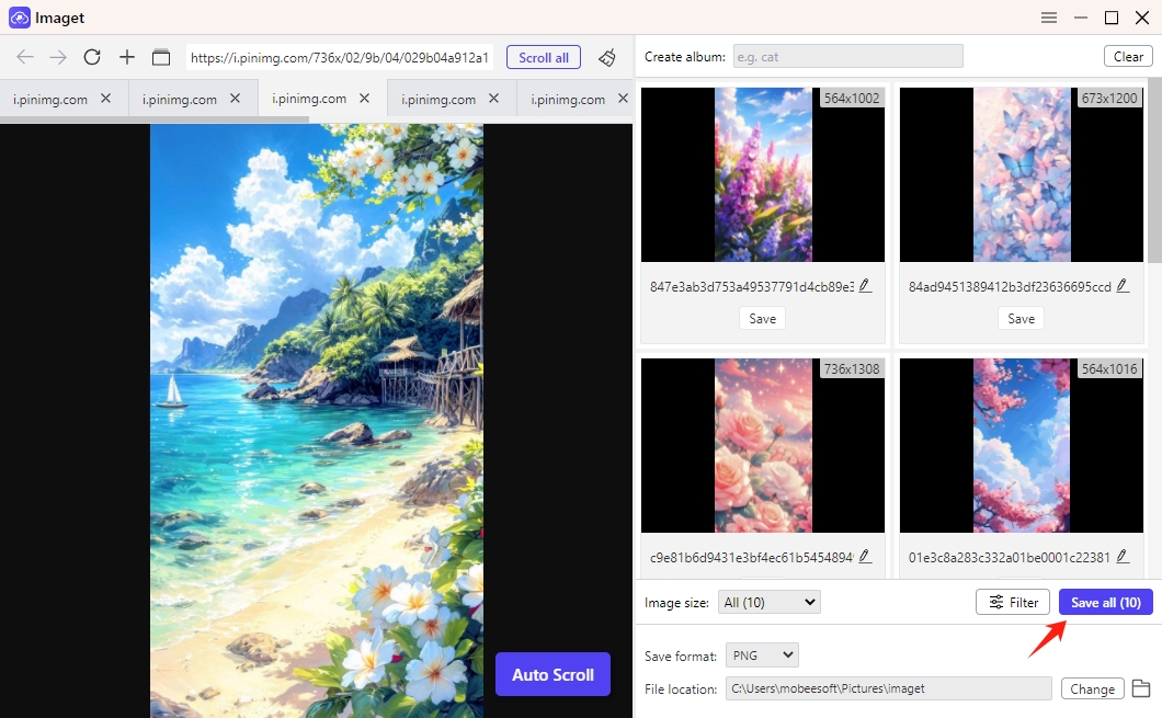 Imagettélécharger des images en masse