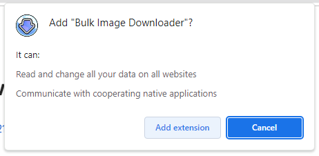 add bulk image download extension
