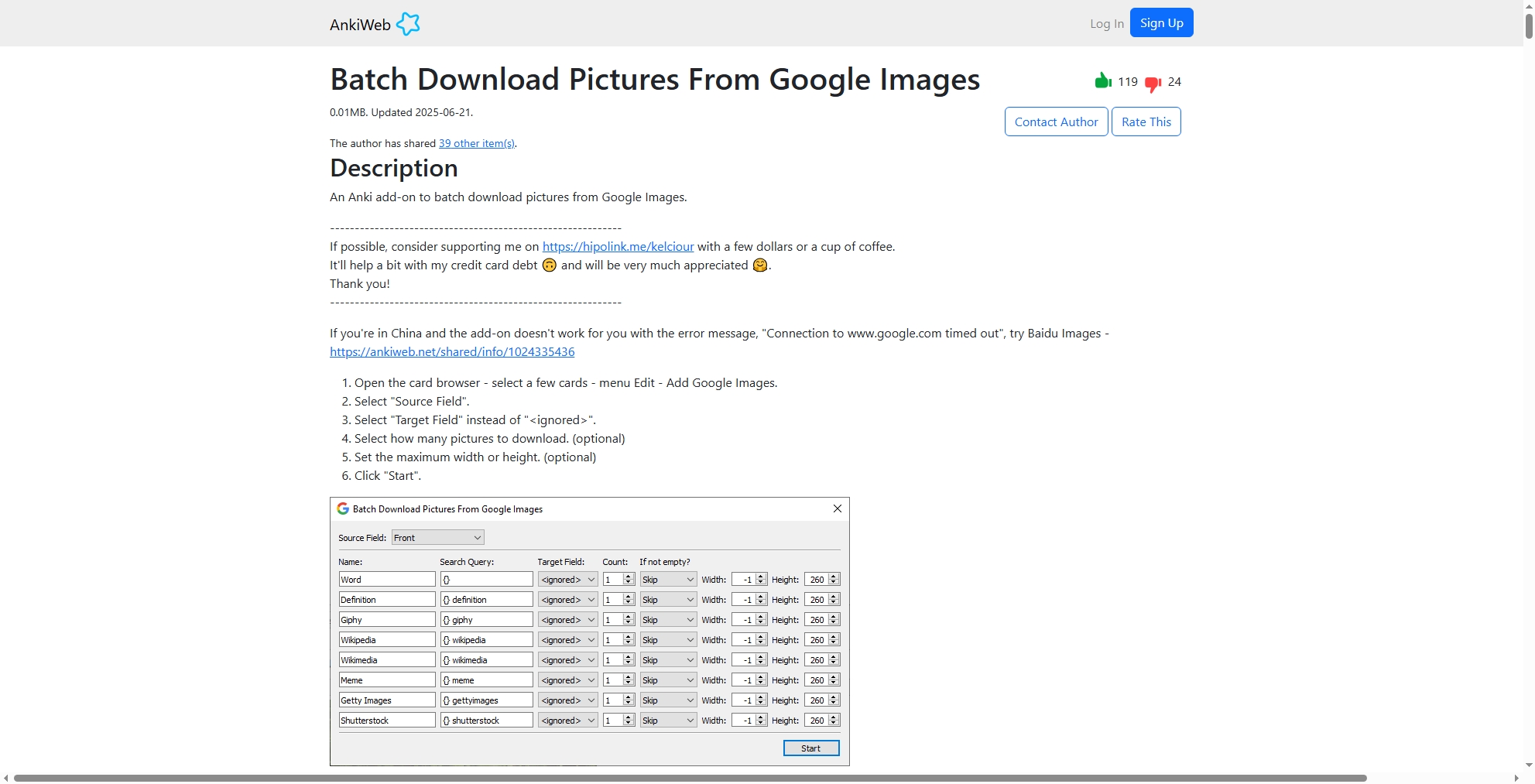 ankiweb download google images