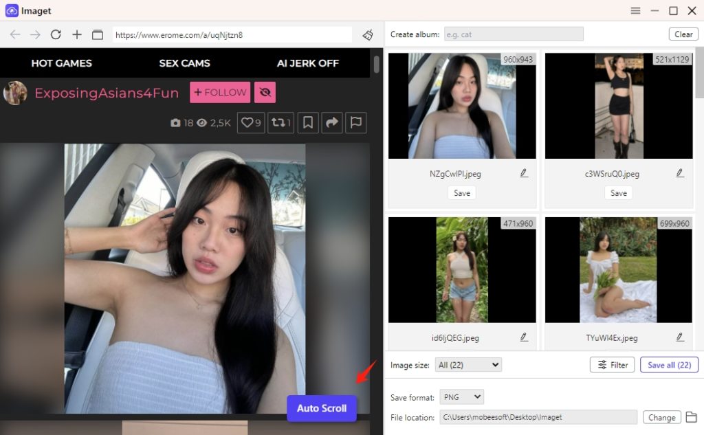 Los mejores descargadores de imágenes de Erome para descargar fotos y álbumes de Erome - Imaget
