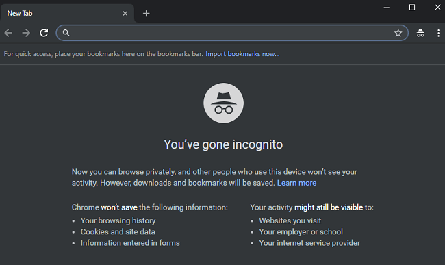 chrome incognito mode
