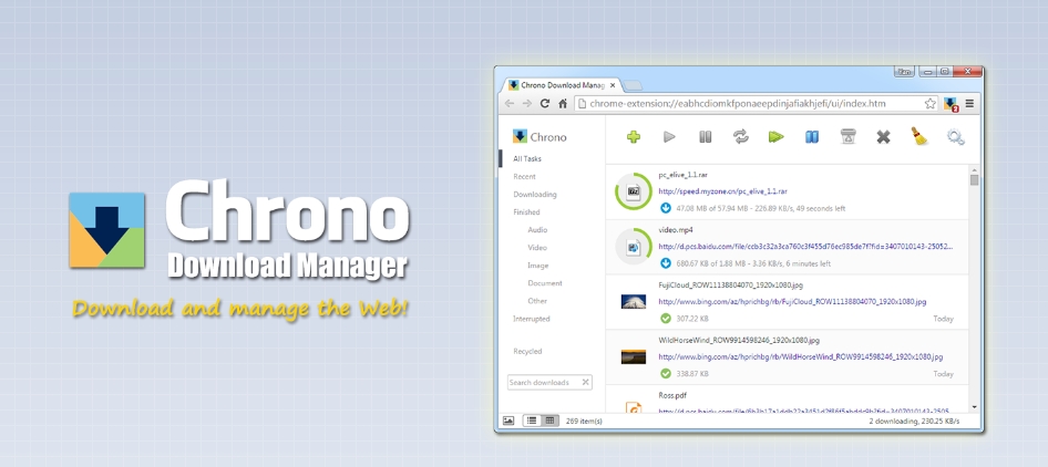 chrono download manager website