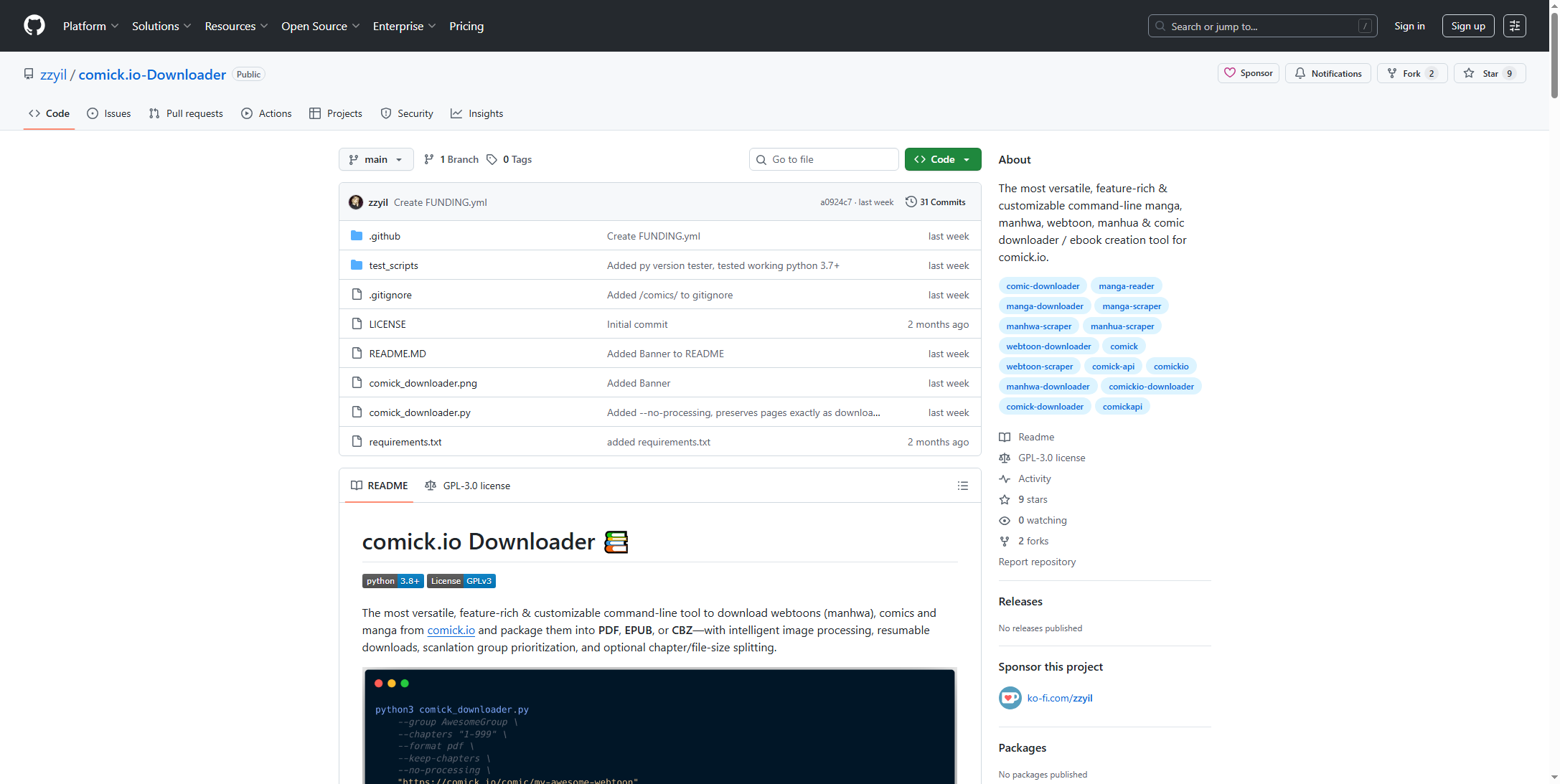 comick io downloader