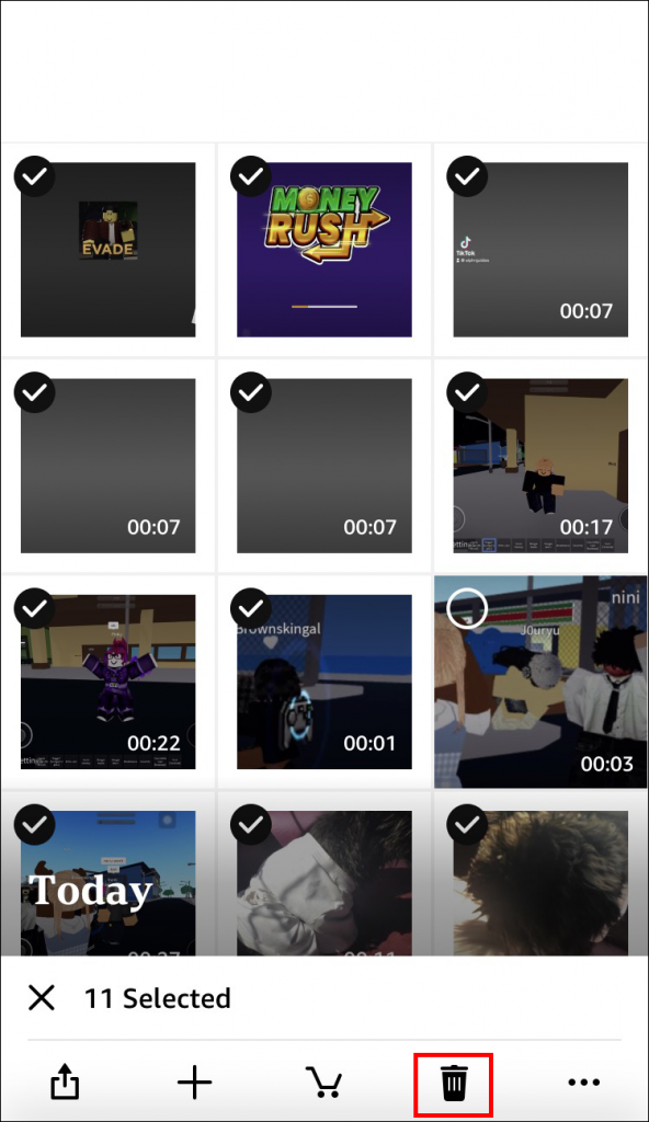 delete amazon photos on iphone