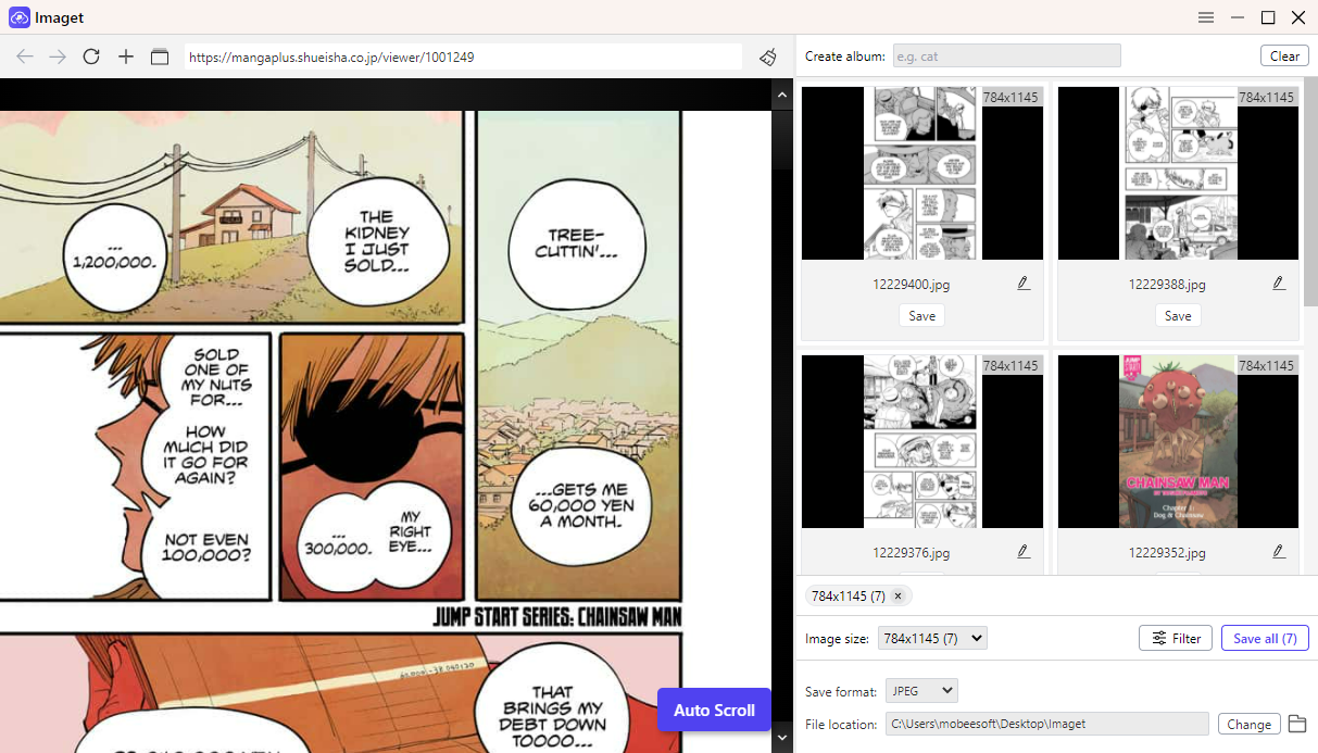 download chainsaw man manga with imaget