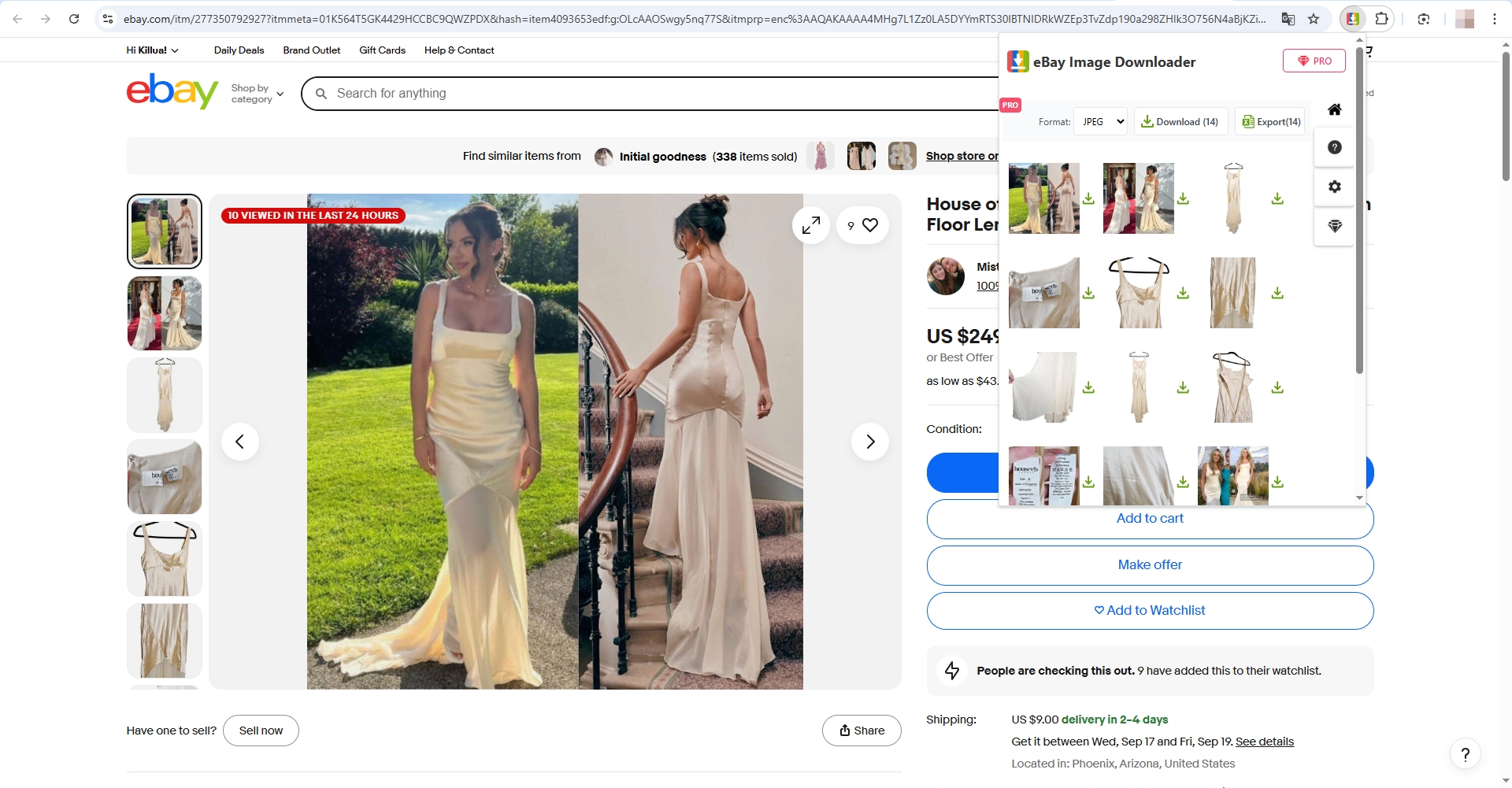 下载带有扩展名的 ebay 图片