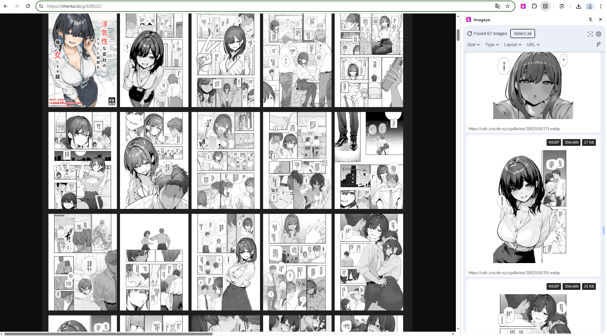 下載帶有擴展名的 ehentai 漫畫