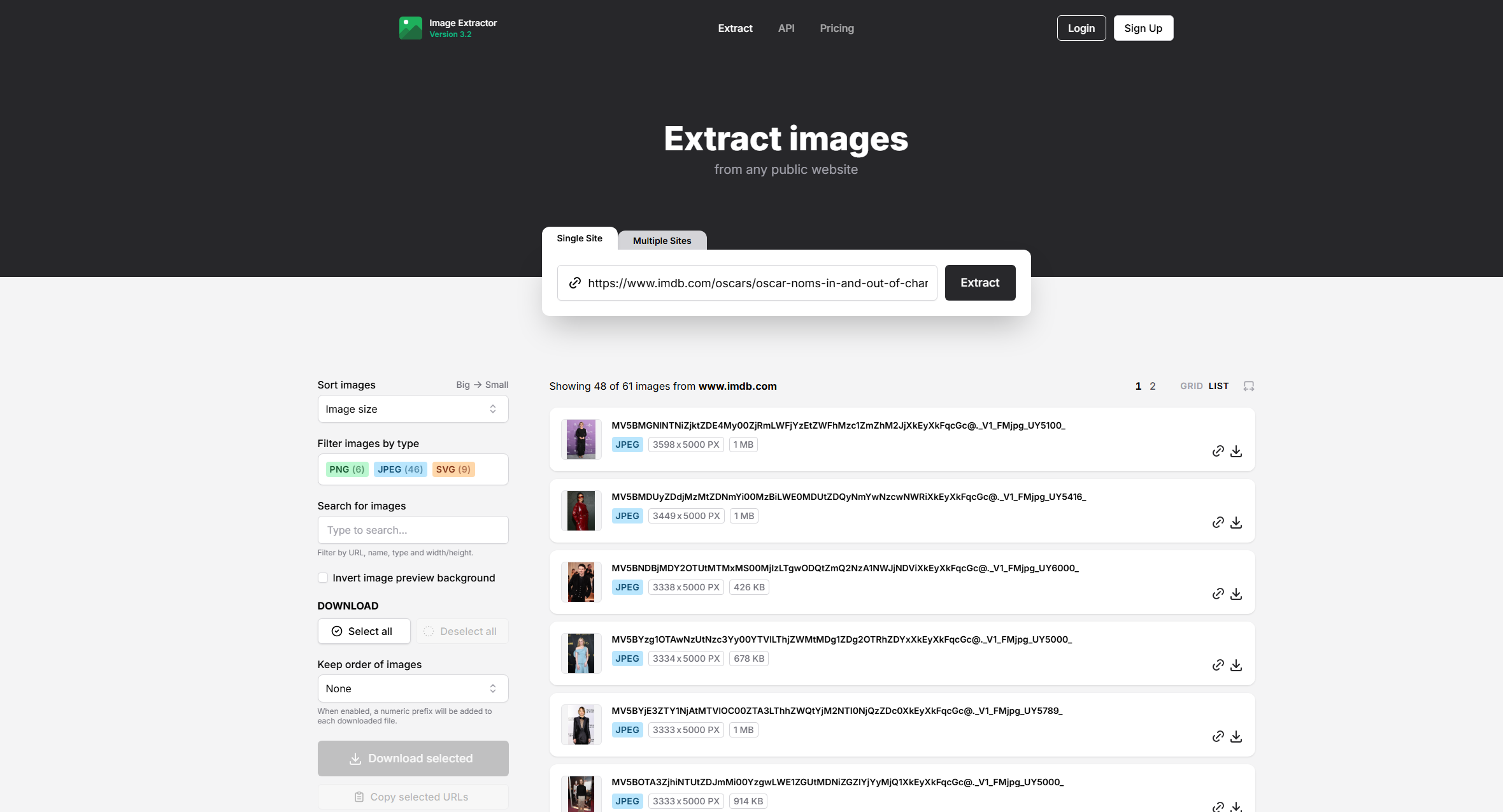 download imdb images with online downloader