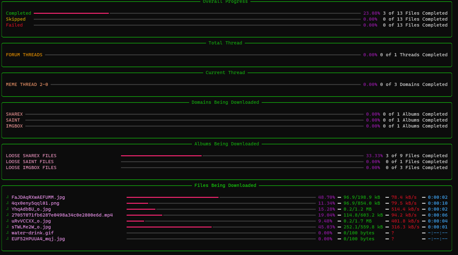 cyberdrop-dl でダウンロード