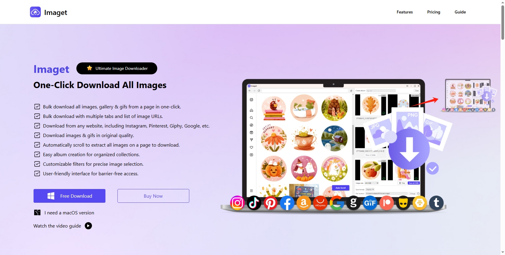 drag image on deskop