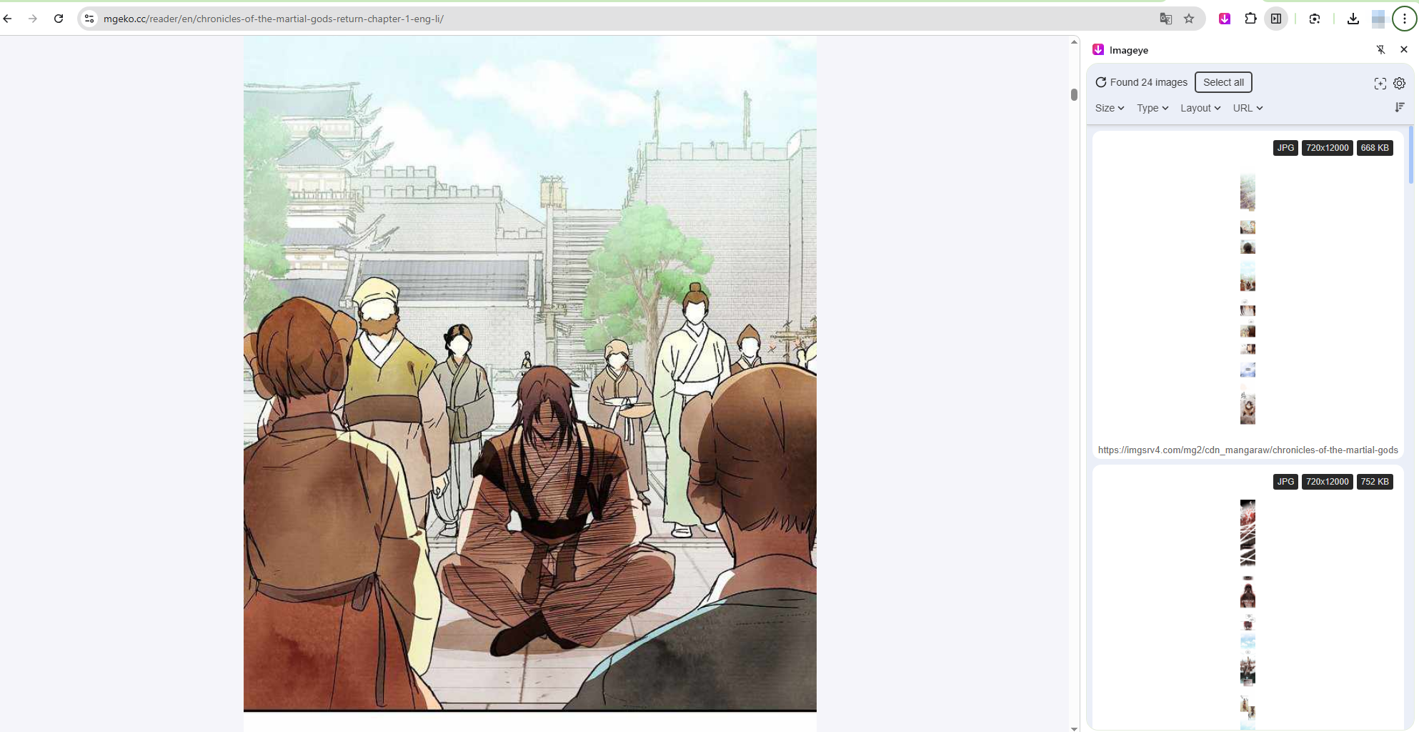 extension to download mgeko manga images
