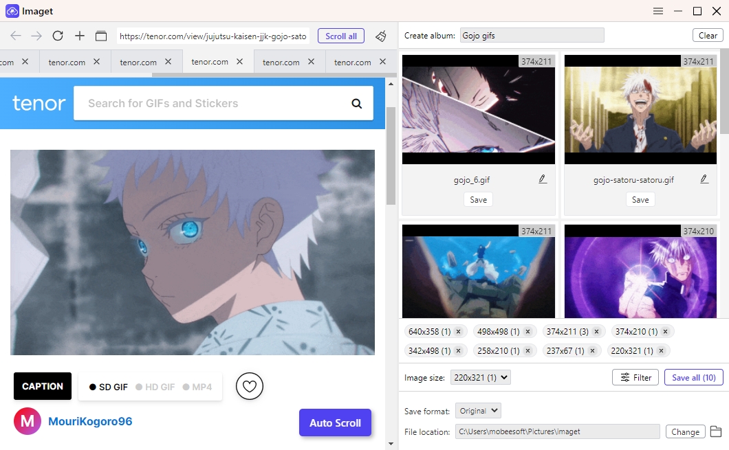 Melhores GIFs Populares De Gojo Satoru E Como Baix los Em Massa Imaget