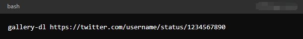 gallery dl download images from tweet