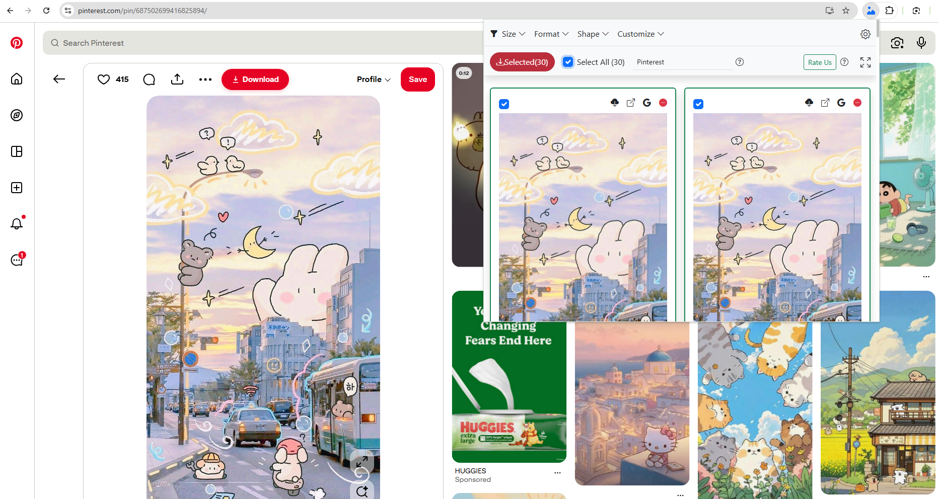 himage bulk download images