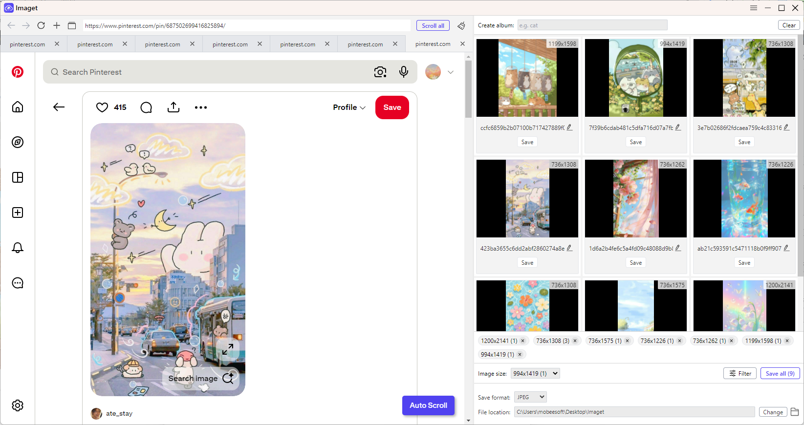 imaget bulk download pin images