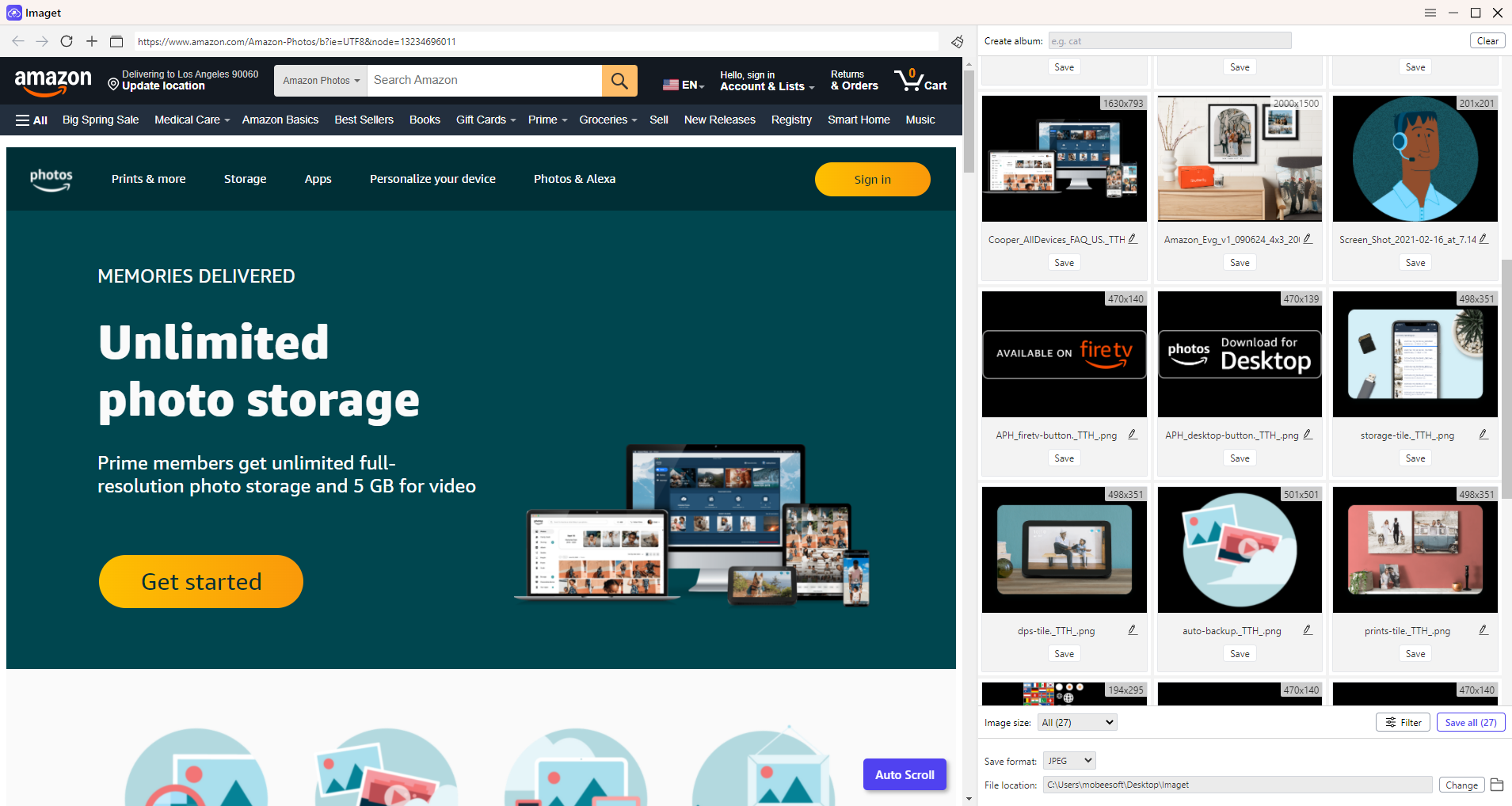 imaget download amazon photos