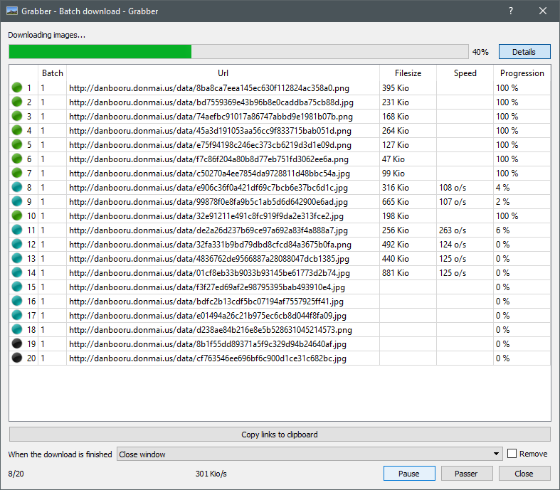 Télécharger des images avec le logiciel de capture imgbrd