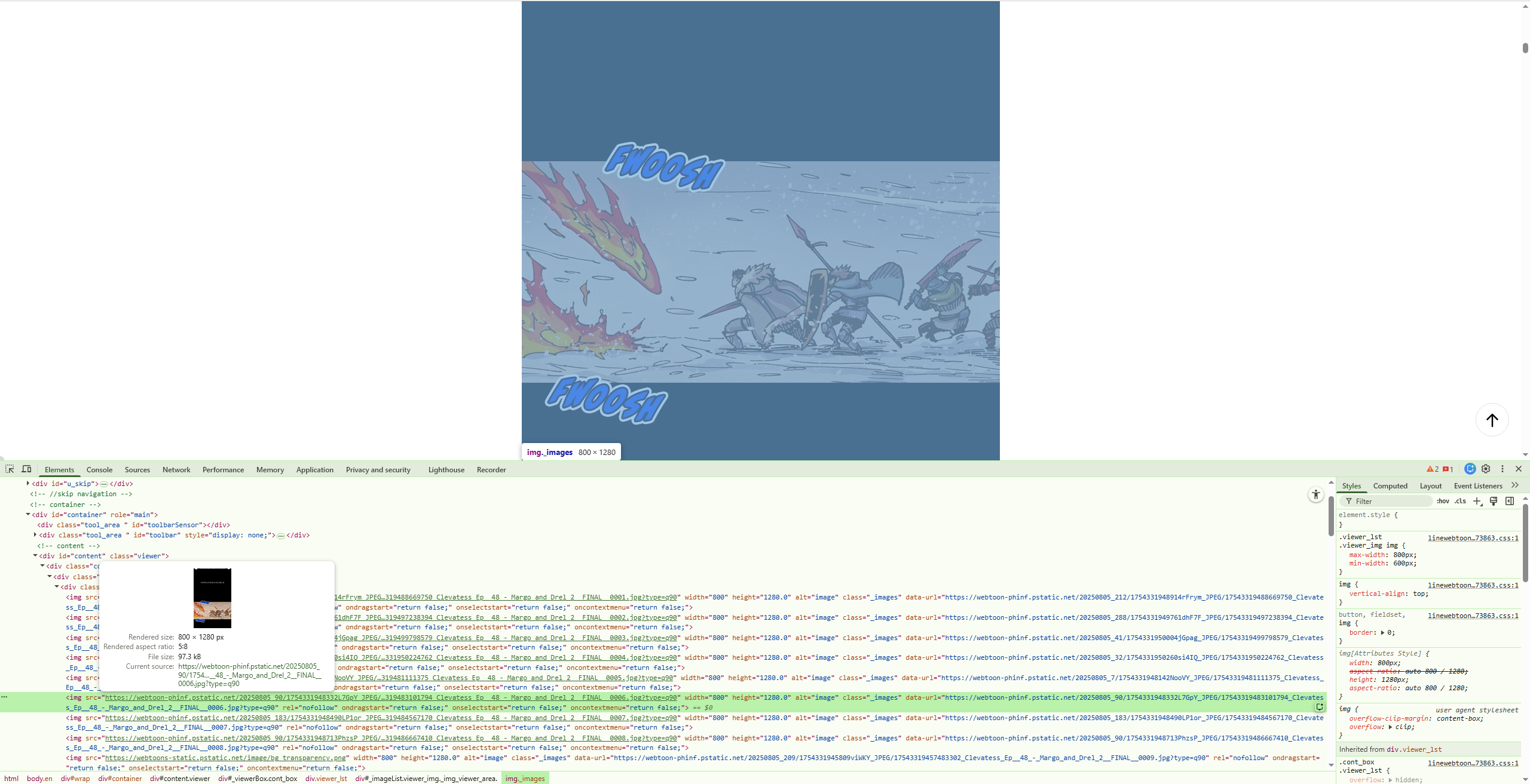 클레바테스 만화를 다운로드하려면 검사하세요