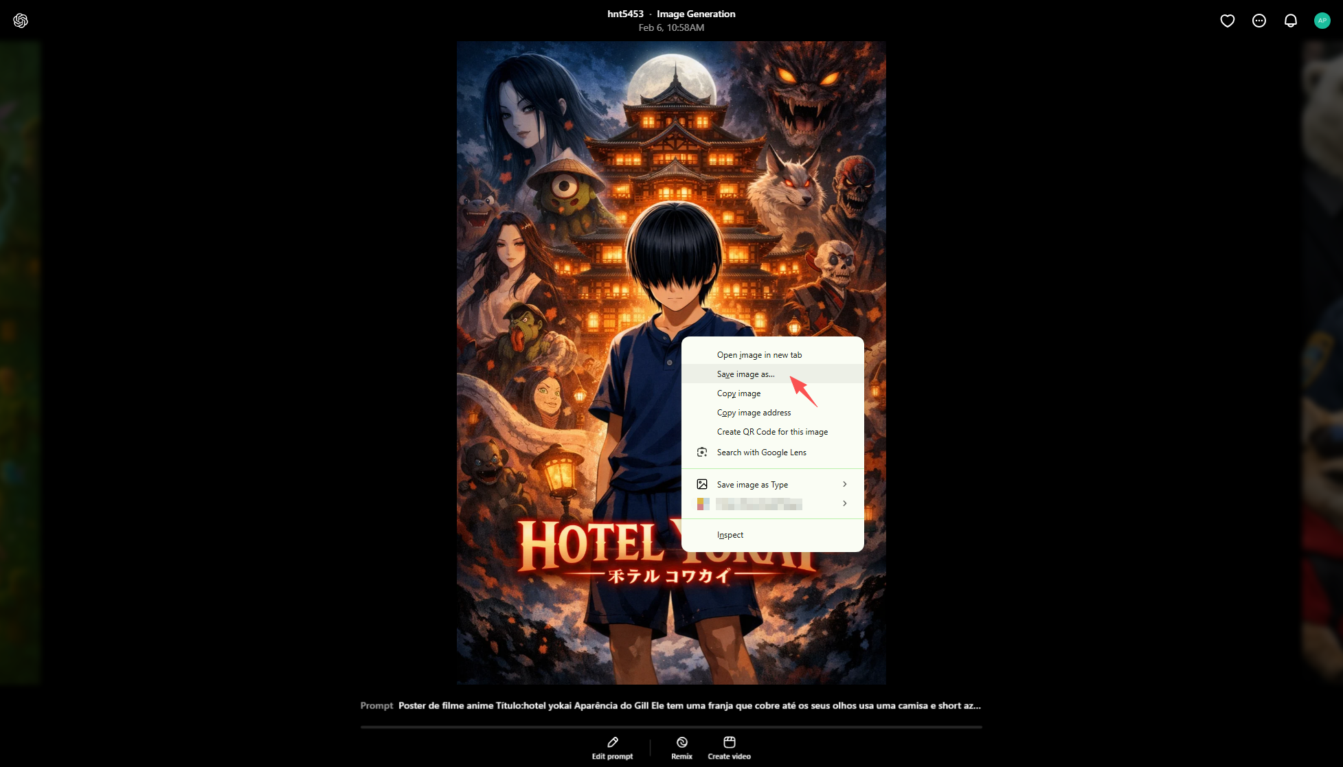 manual download sora images