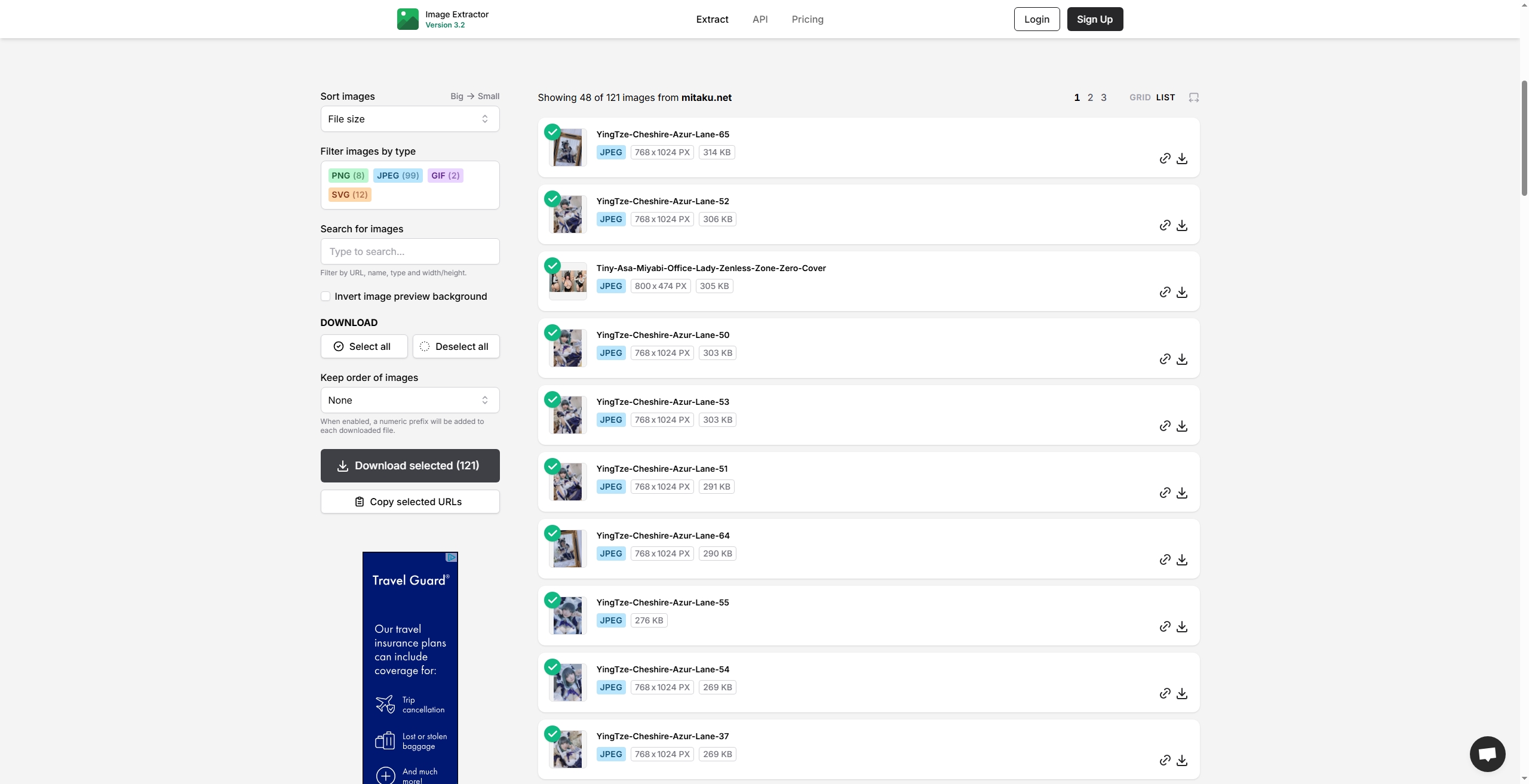 Online-Downloader Mitaku-Bilder herunterladen