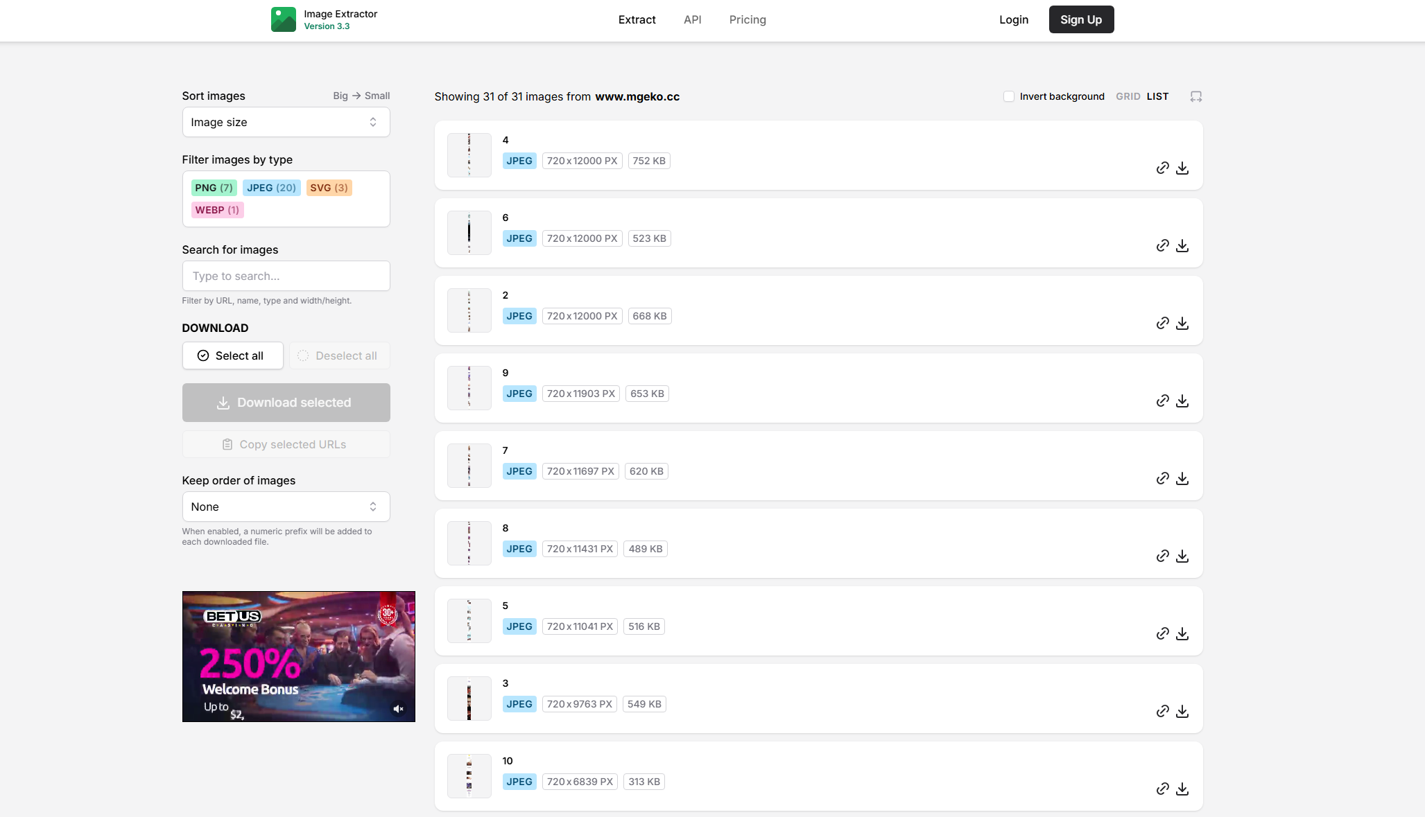 online downloader to download mgeko manga images