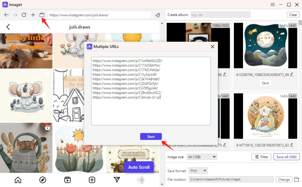 How to download pictures from instagram with instaloader imaget