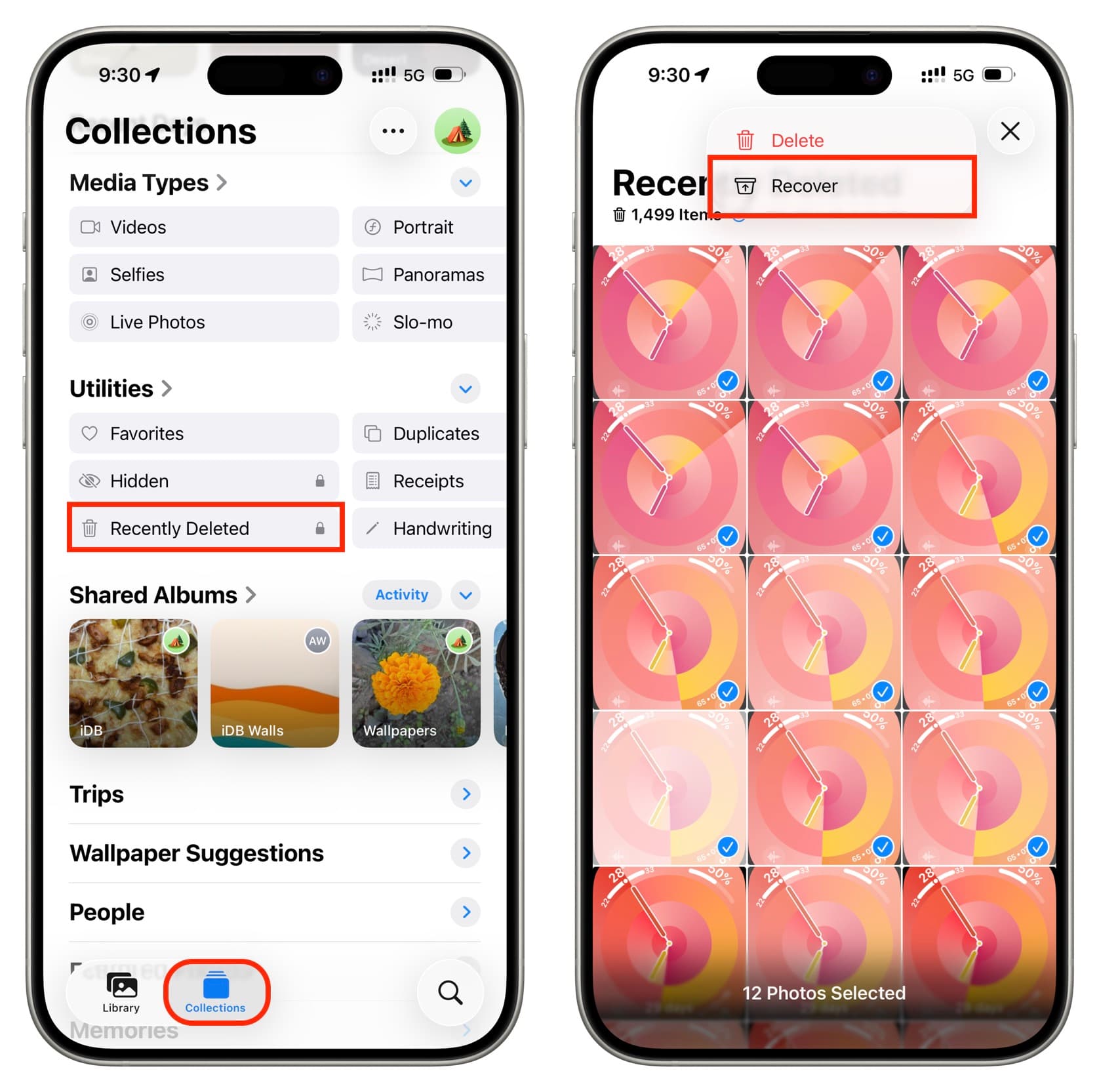 recuperar fotos borradas recientemente