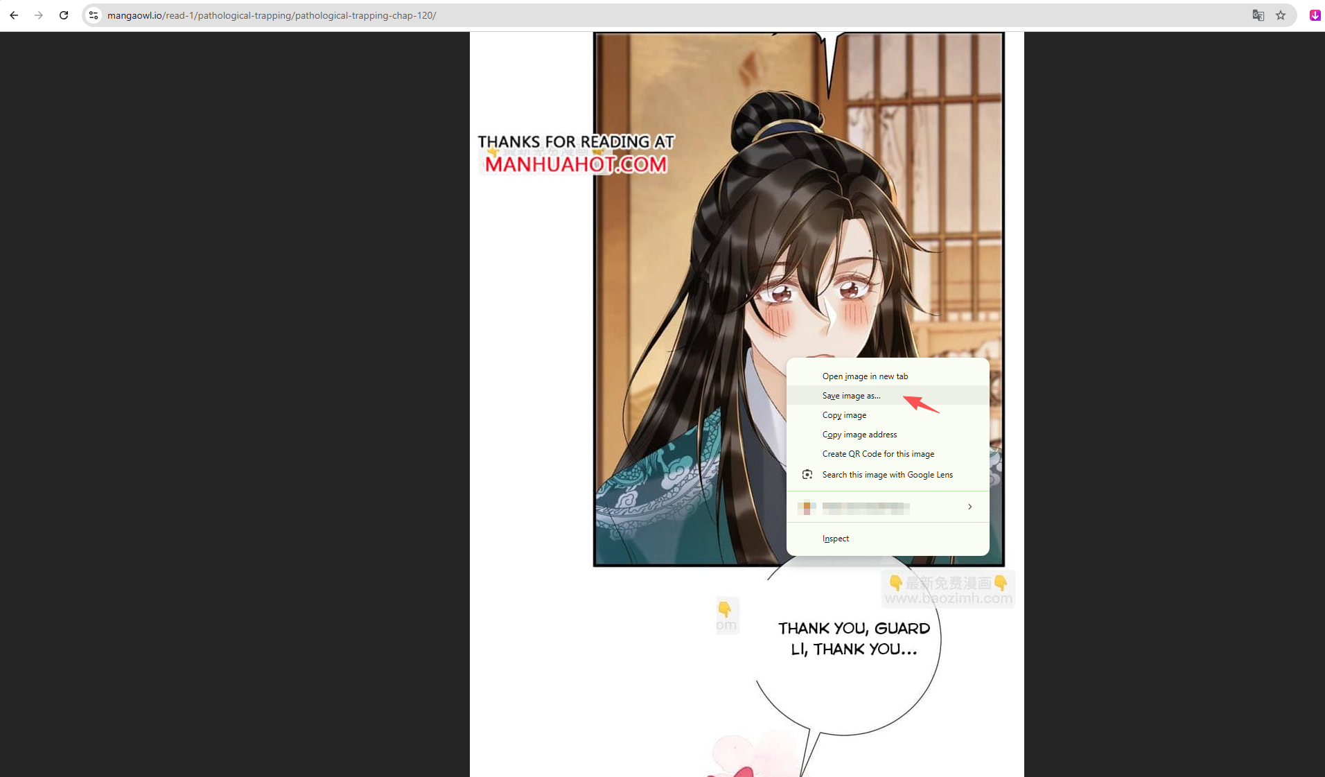 Rechtsklicken, um Mangaowl herunterzuladen