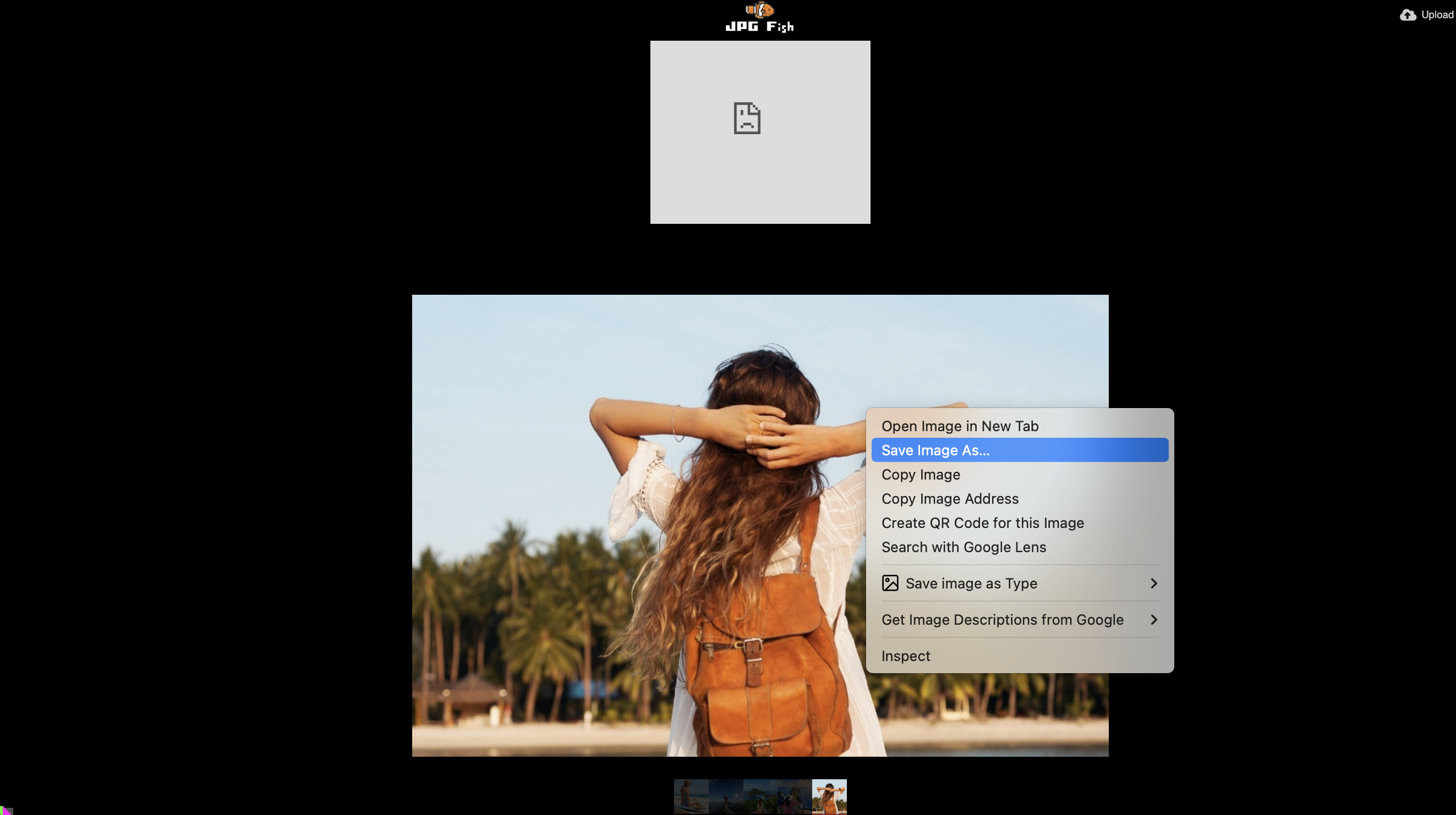 右クリックしてjpg魚画像を保存