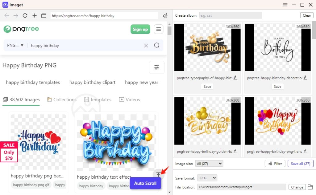 How to download from pngtree imaget
