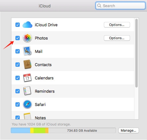 turn off icloud photos mac